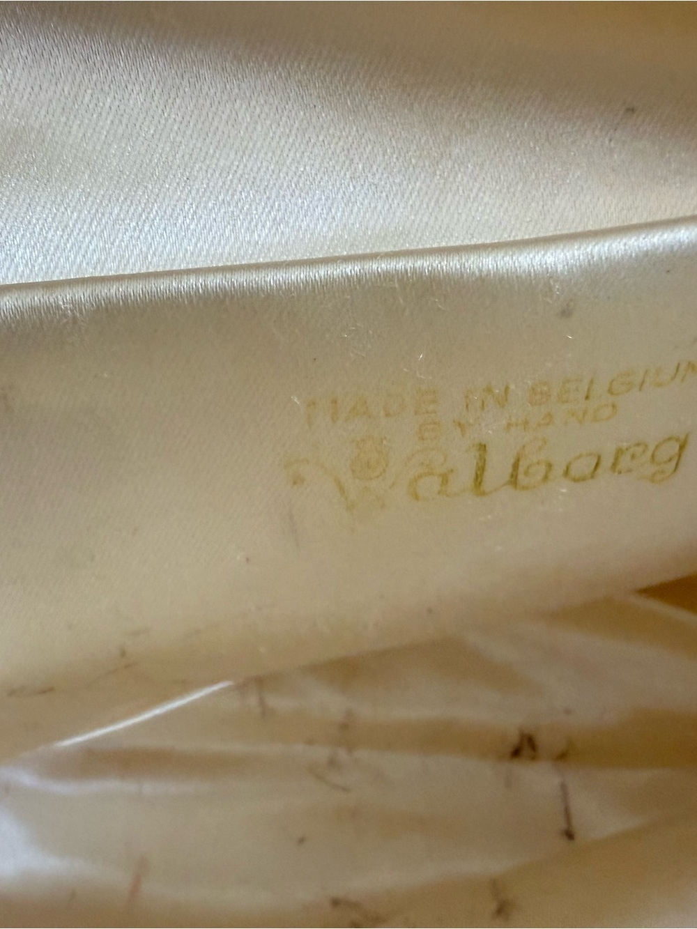 Cream and white vintage Warborg Sequin Floral Evening Clutch - Picture 9 of 13